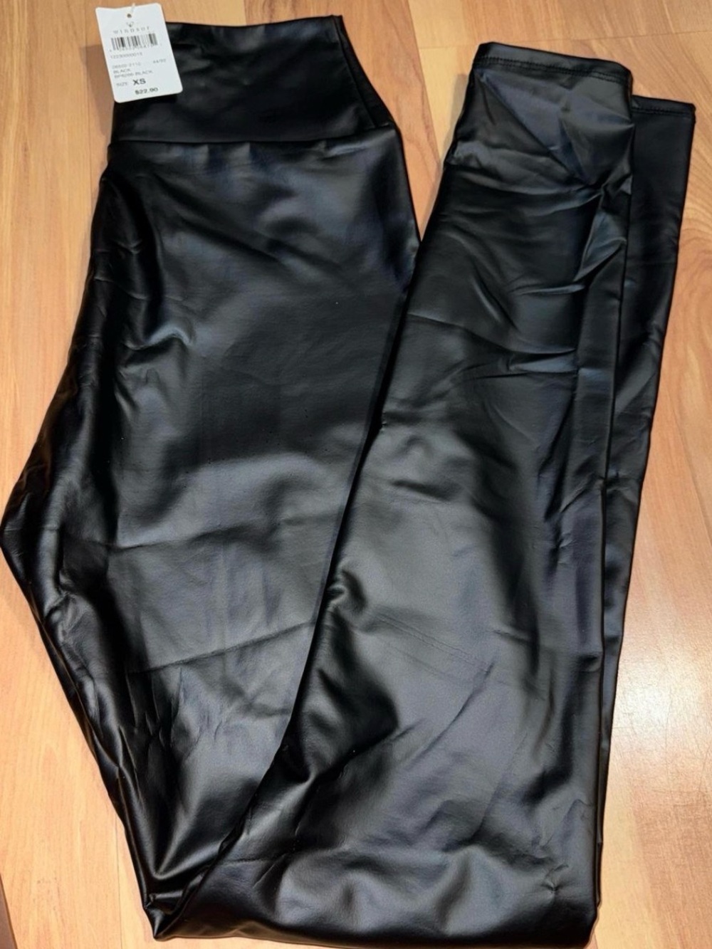 Windsor Black Faux Leather Leggings
